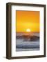 Waves on the North Shore at sunset, Oahu Island, Hawaii-Christian Kober-Framed Photographic Print