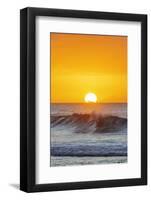 Waves on the North Shore at sunset, Oahu Island, Hawaii-Christian Kober-Framed Photographic Print