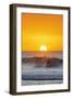 Waves on the North Shore at sunset, Oahu Island, Hawaii-Christian Kober-Framed Photographic Print