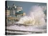 Waves Pounding Bandstand, Storm in Eastbourne, East Sussex, England, United Kingdom, Europe-Ian Griffiths-Stretched Canvas