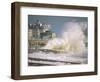 Waves Pounding Bandstand, Storm in Eastbourne, East Sussex, England, United Kingdom, Europe-Ian Griffiths-Framed Photographic Print