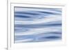 Waves reflecting sky in blue, grey and silver. Atlantic Ocean, Denmark-Martin Zwick-Framed Premium Photographic Print