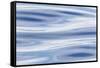 Waves reflecting sky in blue, grey and silver. Atlantic Ocean, Denmark-Martin Zwick-Framed Stretched Canvas