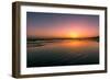 Waves rolling into Long Beach at sunset, Pacific Rim National Park Reserve, Vancouver Island, Br...-null-Framed Photographic Print
