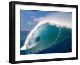 Waves Splashing in the Sea-null-Framed Photographic Print