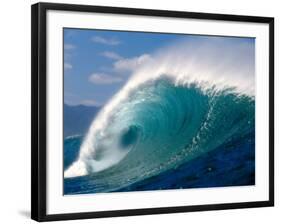 Waves Splashing in the Sea-null-Framed Photographic Print