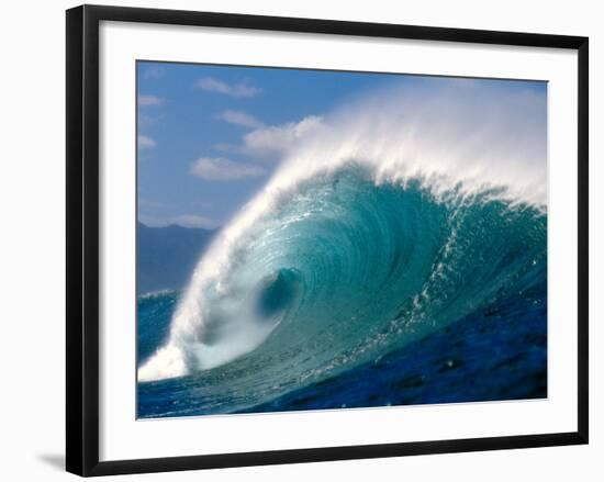 Waves Splashing in the Sea-null-Framed Photographic Print