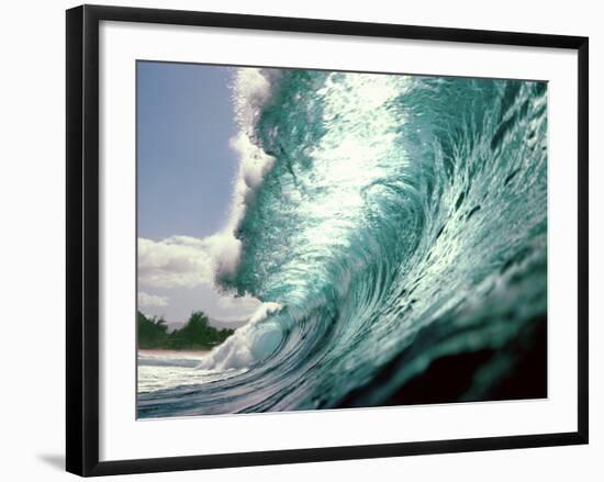 Waves Splashing in the Sea-null-Framed Photographic Print