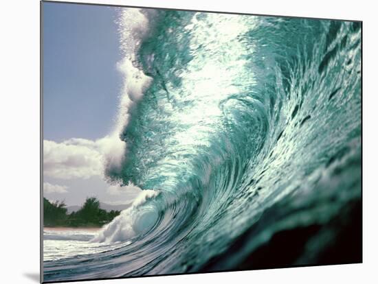 Waves Splashing in the Sea-null-Mounted Photographic Print