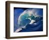 Waves Splashing in the Sea-null-Framed Photographic Print