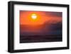 Waves Splashing on Beach at Sunset, Hawaii, USA-null-Framed Photographic Print