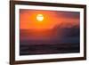 Waves Splashing on Beach at Sunset, Hawaii, USA-null-Framed Photographic Print