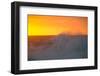 Waves Splashing on Beach at Sunset, Hawaii, USA-null-Framed Photographic Print