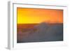 Waves Splashing on Beach at Sunset, Hawaii, USA-null-Framed Photographic Print