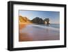 Waves Sweeping onto the Deserted Beach at Durdle Door, Dorset, England. Winter-Adam Burton-Framed Photographic Print