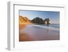 Waves Sweeping onto the Deserted Beach at Durdle Door, Dorset, England. Winter-Adam Burton-Framed Photographic Print