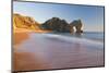 Waves Sweeping onto the Deserted Beach at Durdle Door, Dorset, England. Winter-Adam Burton-Mounted Photographic Print