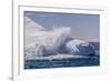 Waves Washing over Iceberg Near Elephant Island, South Shetland Islands, Antarctica, Polar Regions-Michael Nolan-Framed Photographic Print