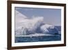 Waves Washing over Iceberg Near Elephant Island, South Shetland Islands, Antarctica, Polar Regions-Michael Nolan-Framed Photographic Print