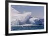 Waves Washing over Iceberg Near Elephant Island, South Shetland Islands, Antarctica, Polar Regions-Michael Nolan-Framed Photographic Print