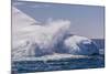 Waves Washing over Iceberg Near Elephant Island, South Shetland Islands, Antarctica, Polar Regions-Michael Nolan-Mounted Photographic Print