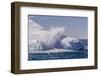 Waves Washing over Iceberg Near Elephant Island, South Shetland Islands, Antarctica, Polar Regions-Michael Nolan-Framed Photographic Print