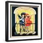 Waving at the Parade - Child Life-Hazel Frazee-Framed Giclee Print