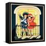 Waving at the Parade - Child Life-Hazel Frazee-Framed Stretched Canvas