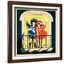 Waving at the Parade - Child Life-Hazel Frazee-Framed Giclee Print