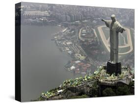 Waving Flags in Rio De Janeiro after Brazil Was Officially Chosen by Fifa as Host of 2014 World Cup-null-Stretched Canvas