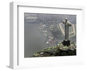 Waving Flags in Rio De Janeiro after Brazil Was Officially Chosen by Fifa as Host of 2014 World Cup-null-Framed Photographic Print