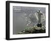 Waving Flags in Rio De Janeiro after Brazil Was Officially Chosen by Fifa as Host of 2014 World Cup-null-Framed Photographic Print