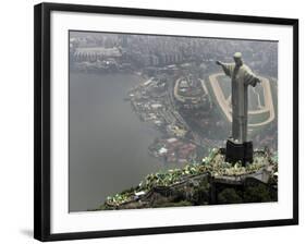 Waving Flags in Rio De Janeiro after Brazil Was Officially Chosen by Fifa as Host of 2014 World Cup-null-Framed Photographic Print