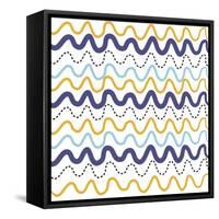 Wavy Lines-Erin Clark-Framed Stretched Canvas