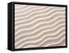 Wavy Pattern in Sand-null-Framed Stretched Canvas