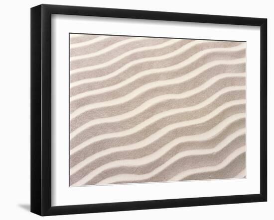 Wavy Pattern in Sand-null-Framed Photographic Print