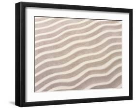 Wavy Pattern in Sand-null-Framed Photographic Print