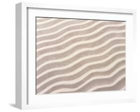 Wavy Pattern in Sand-null-Framed Photographic Print