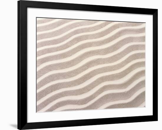 Wavy Pattern in Sand-null-Framed Photographic Print