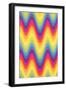 Wavy Rainbow Motif-null-Framed Art Print