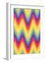 Wavy Rainbow Motif-null-Framed Art Print