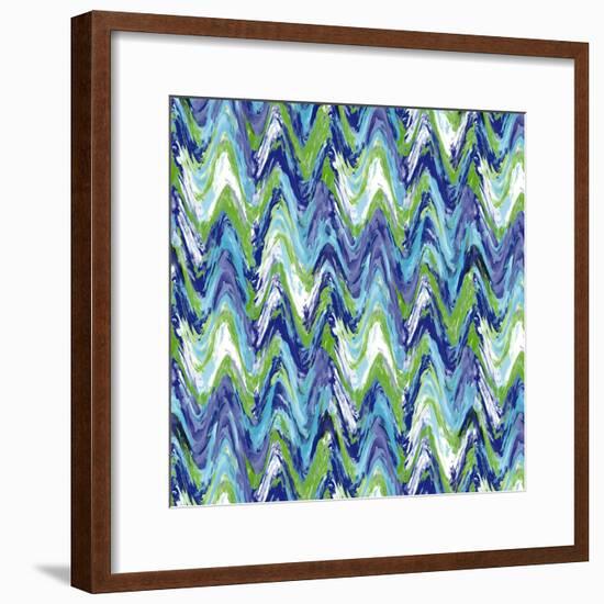 Wavy Stripe Marina-Bill Jackson-Framed Giclee Print