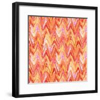 Wavy Stripe Poppy-Bill Jackson-Framed Giclee Print