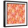 Wavy Stripe Poppy-Bill Jackson-Framed Giclee Print