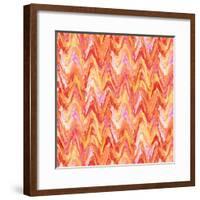 Wavy Stripe Poppy-Bill Jackson-Framed Giclee Print