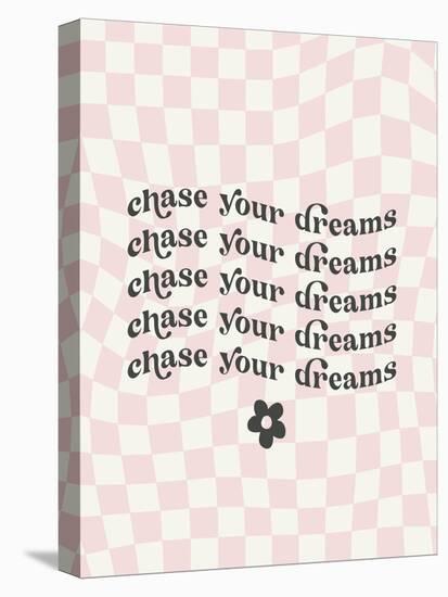 Wavy Words I Checkered-Wild Apple Portfolio-Stretched Canvas