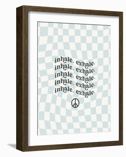 Wavy Words II Checkered-Wild Apple Portfolio-Framed Art Print
