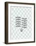 Wavy Words II Checkered-Wild Apple Portfolio-Framed Art Print