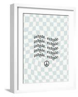 Wavy Words II Checkered-Wild Apple Portfolio-Framed Art Print