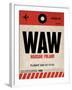 WAW Warsaw Luggage Tag I-NaxArt-Framed Art Print